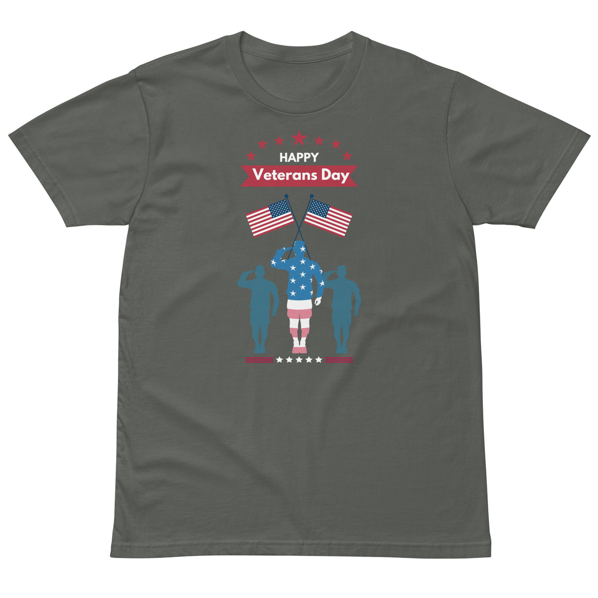 Patriotic Pride - Happy Veterans Day T-Shirt - -