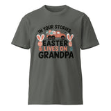 Easter Lives on Grandpa – Unisex Premium T-shirt - Charcoal - T-Shirts