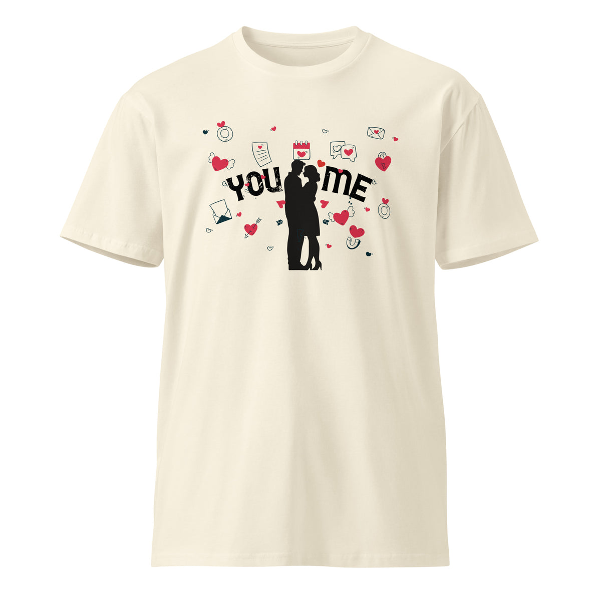 Timeless Affection - You, and Me, Forever Premium T-shirt - Natural - Print Material