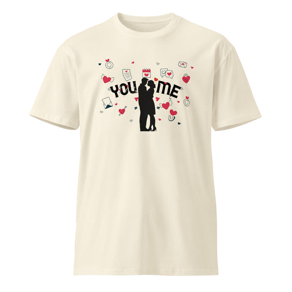 Timeless Affection - You, and Me, Forever Premium T-shirt - Natural - Print Material