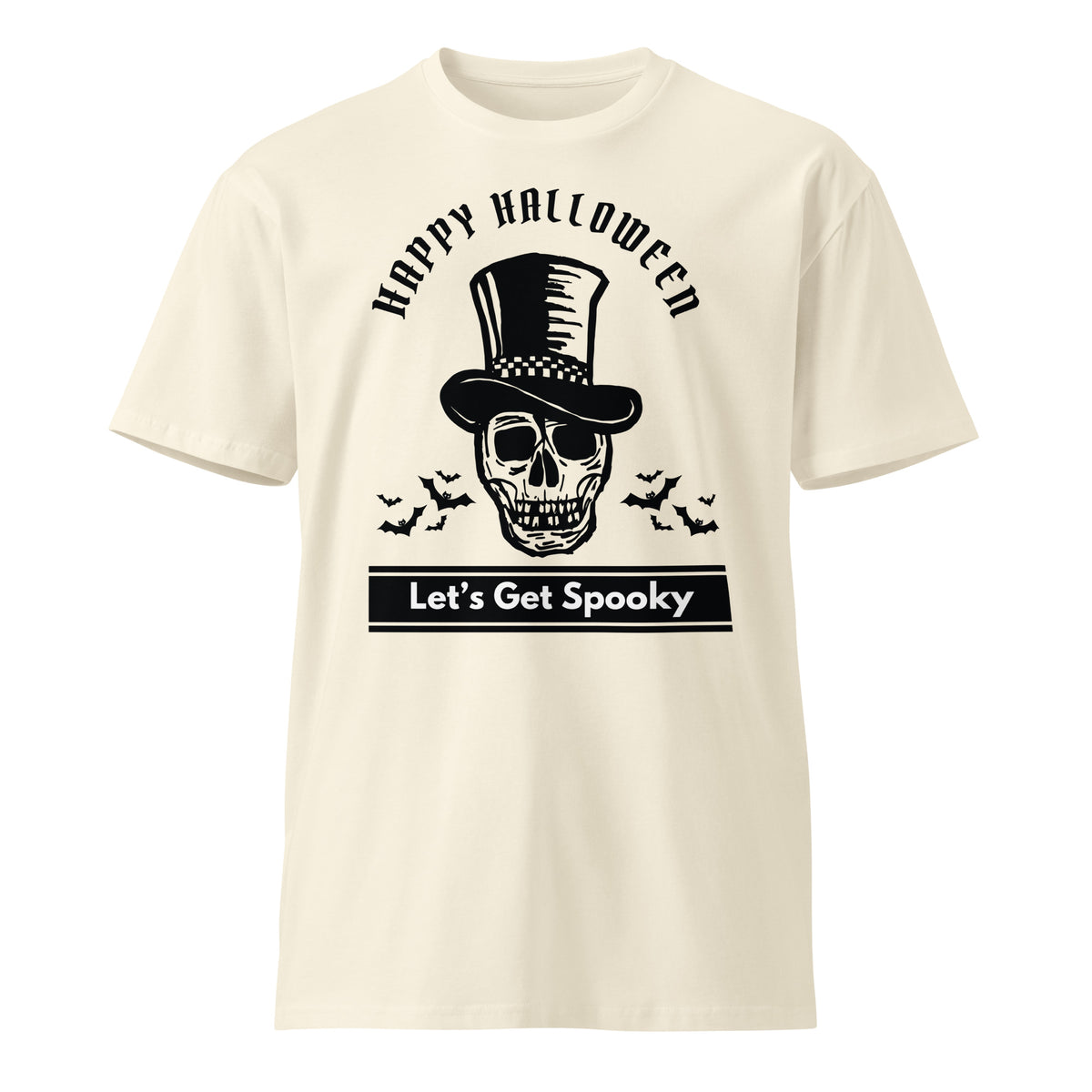 Hauntingly Stylish - Happy Halloween Premium Tee - Natural - T-Shirts