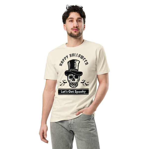 Hauntingly Stylish - Happy Halloween Premium Tee - - T-Shirts