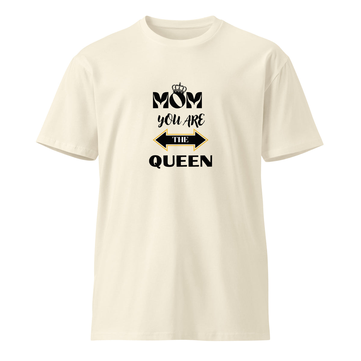 Majestic Mom - Embrace Mom's Royalty in Our Regal Tee - Natural - Print Material