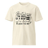 Between the Pages - Literary Inspiration Unisex Tee - Natural - Comfortable Men's Tees Comfortable Women's Tees