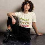 Love Tacos - Love Life - Happy Taco Day Tee - Natural -