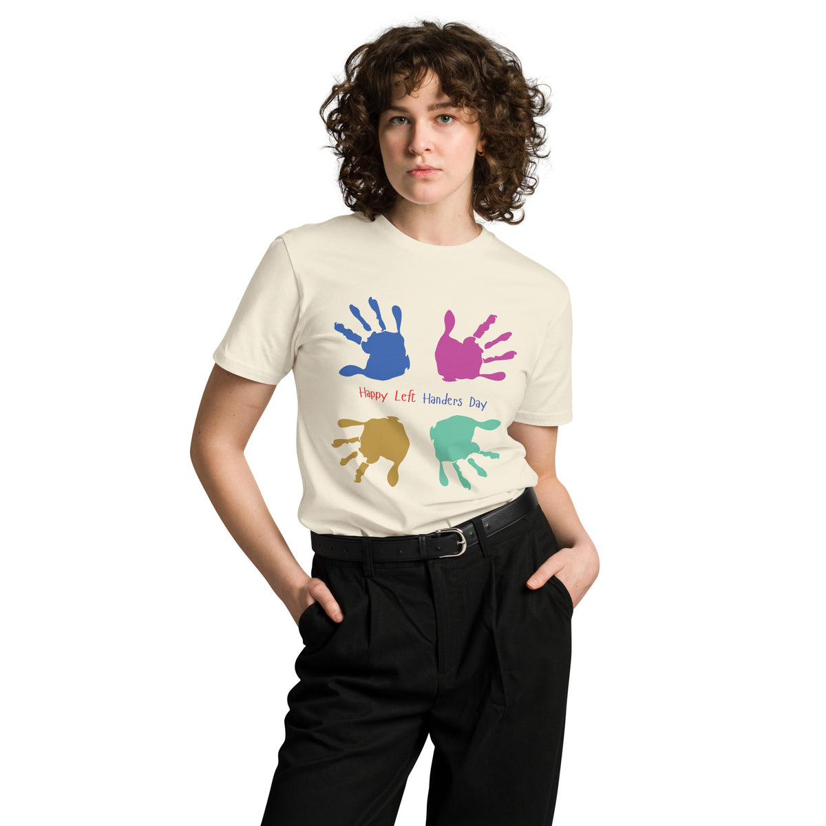 Celebrate Your Uniqueness with Happy Left-Handers Day Tee - - T.shirts