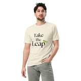 Leap Into Inspiration - Motivational Frog T-Shirt - Natural - T.shirts