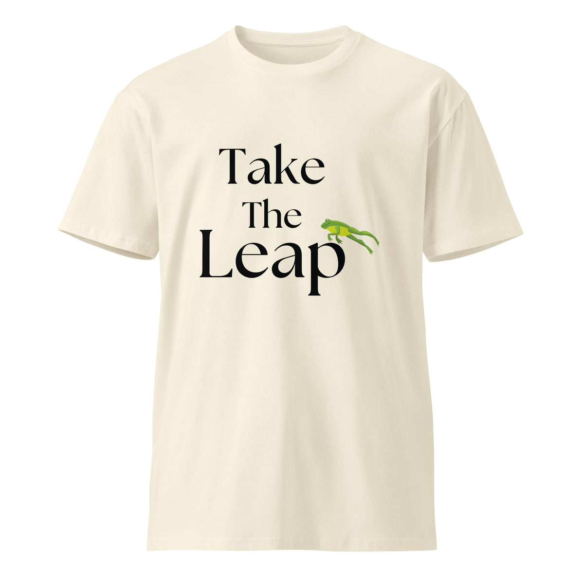 Leap Into Inspiration - Motivational Frog T-Shirt - - T.shirts