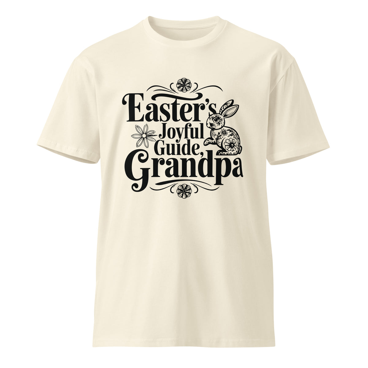Easter’s Joyful Guide Grandpa Cotton Tee - Natural - T-Shirts