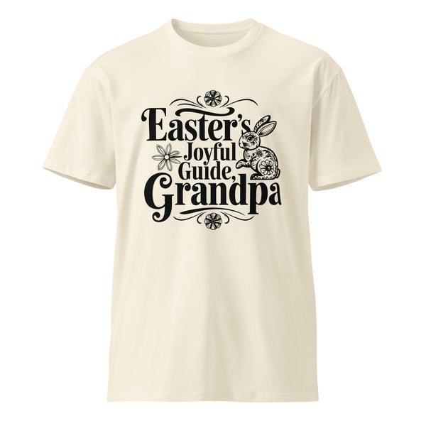 Easter’s Joyful Guide Grandpa Cotton Tee - Natural - T-Shirts