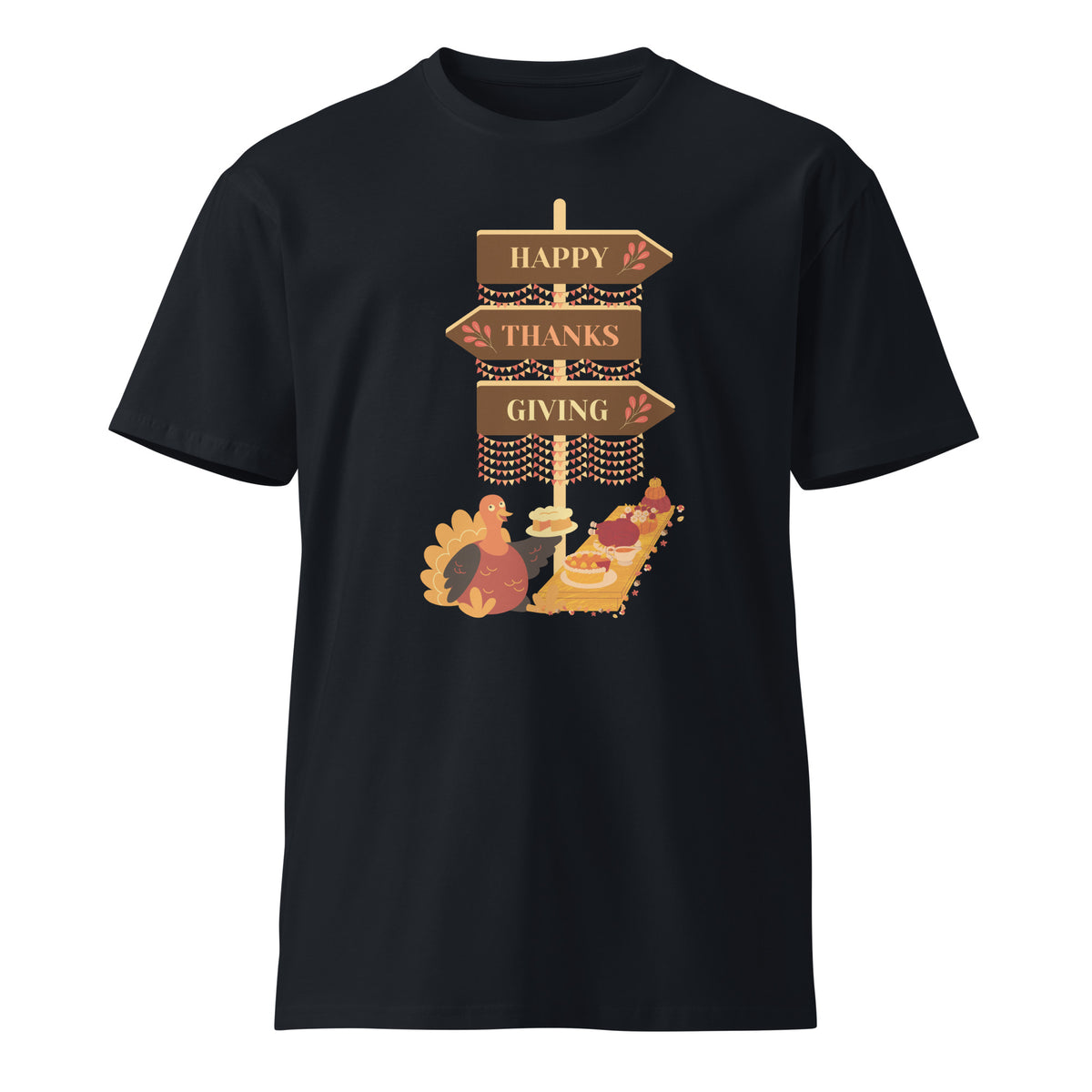 Giving Thanks in Style - Thanksgiving Premium Tee - -