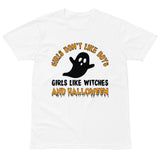 Witchy Vibes - Halloween Boo Tee - White - Print Material