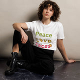 Love Tacos - Love Life - Happy Taco Day Tee - White -