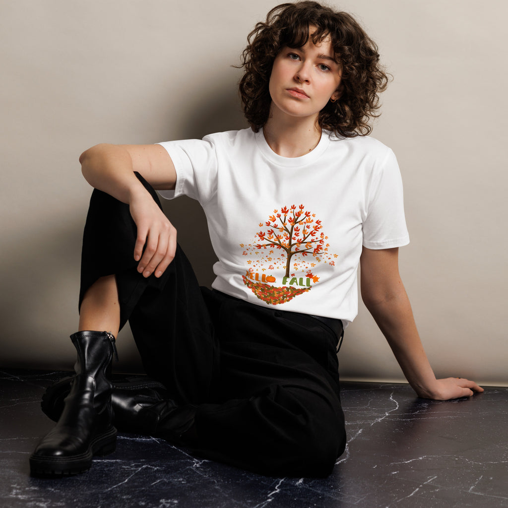 Wrap Yourself in Autumn Comfort - White - T-Shirt