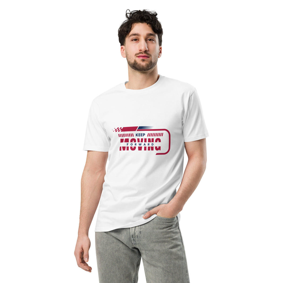 Empower Your Journey - Keep Moving Forward - White - T-shirts