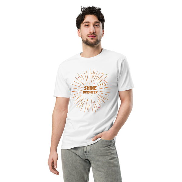 Vibrant Rays - Shine Brighter Unisex Tee - White - T.shirts