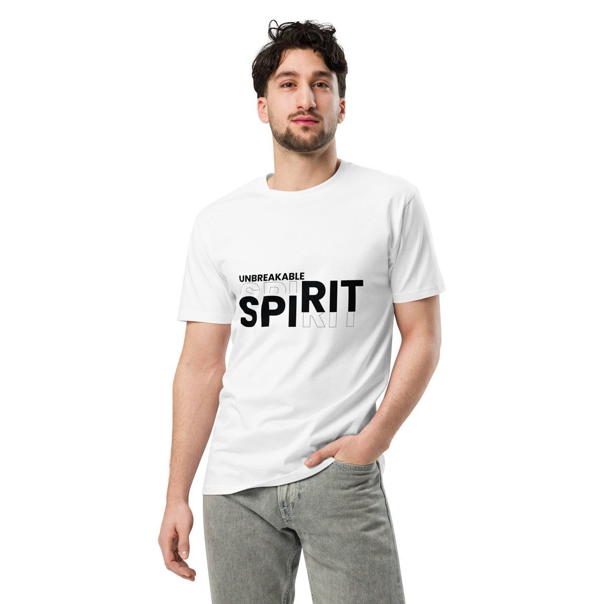 Unbreakable Spirit - Black and White Brilliance - - T.shirts