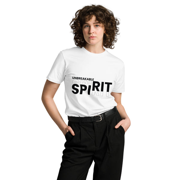 Unbreakable Spirit - Black and White Brilliance - White - T.shirts