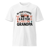 Easter Lives on Grandpa – Unisex Premium T-shirt - White - T-Shirts