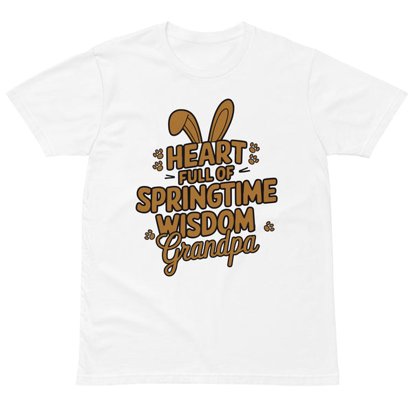 Gift for Grandpa – Spring Bunny Quote Shirt - White - T-Shirts