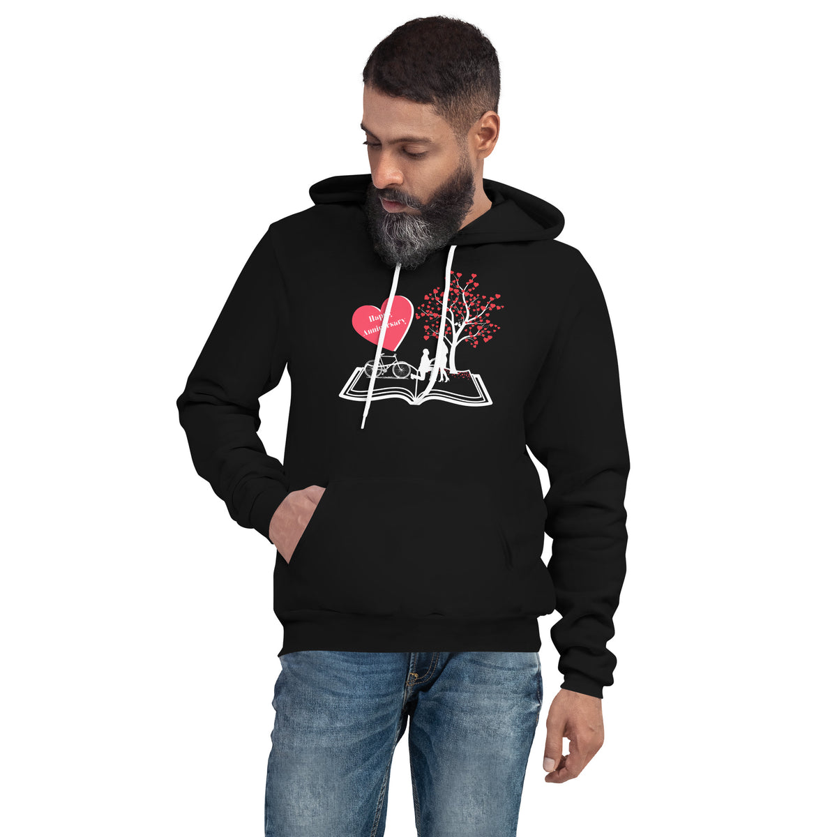 Love in Bloom - Happy Anniversary Hoodie - -