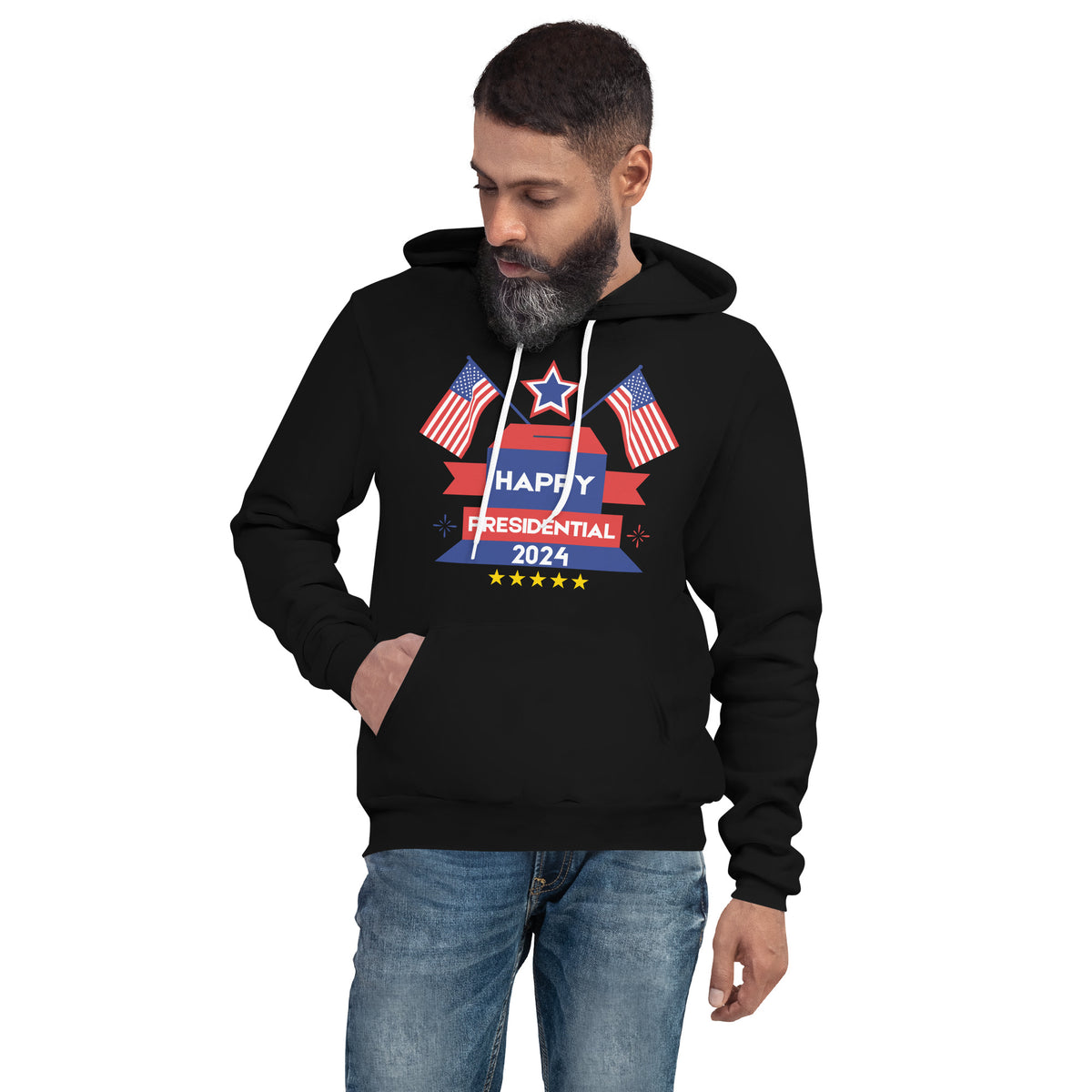 Stand and Be Counted - 2024 Election Hoodie - Black - Hoodies