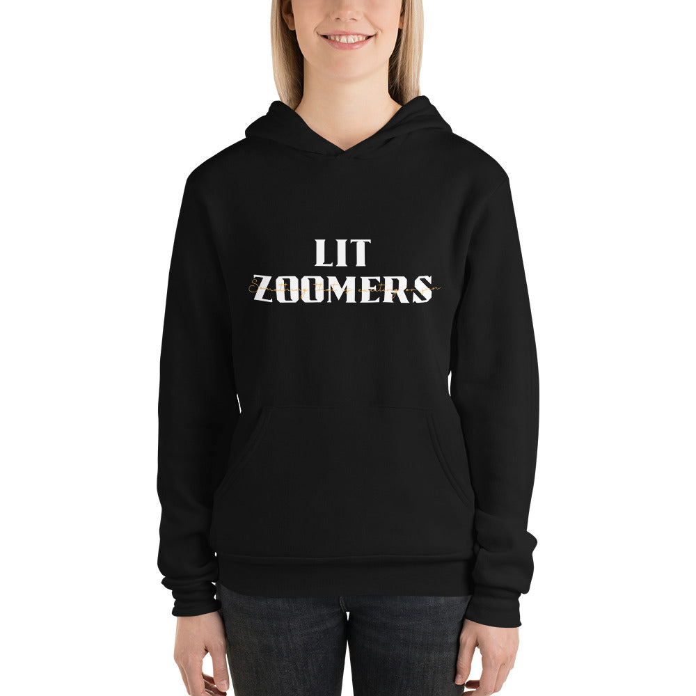 Express Your Fun Side - LIT ZOOMERS Hoodie - Black - Hoodies