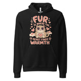 Where Fur Meets Warmth - Embrace the Comfort of Love - - Hoodies