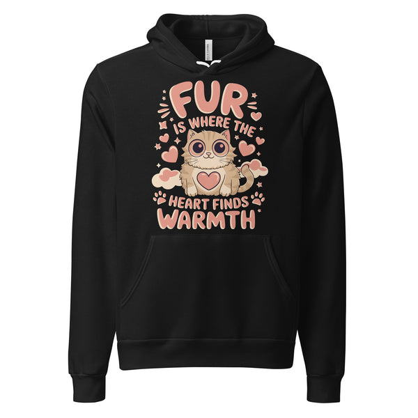 Where Fur Meets Warmth - Embrace the Comfort of Love - - Hoodies