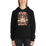 Where Fur Meets Warmth - Embrace the Comfort of Love - - Hoodies