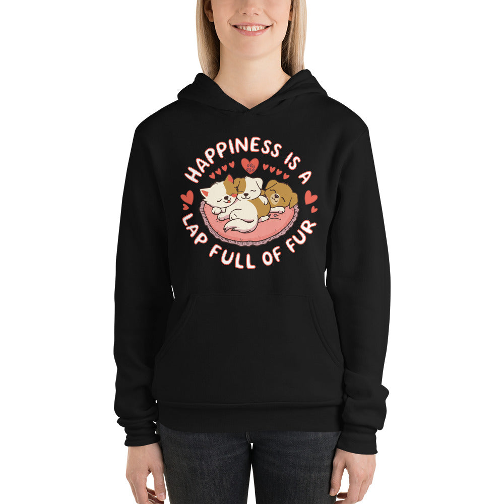 Lap Full of Love – Perfect for Every Pet Enthusiast - Black - Hoodies