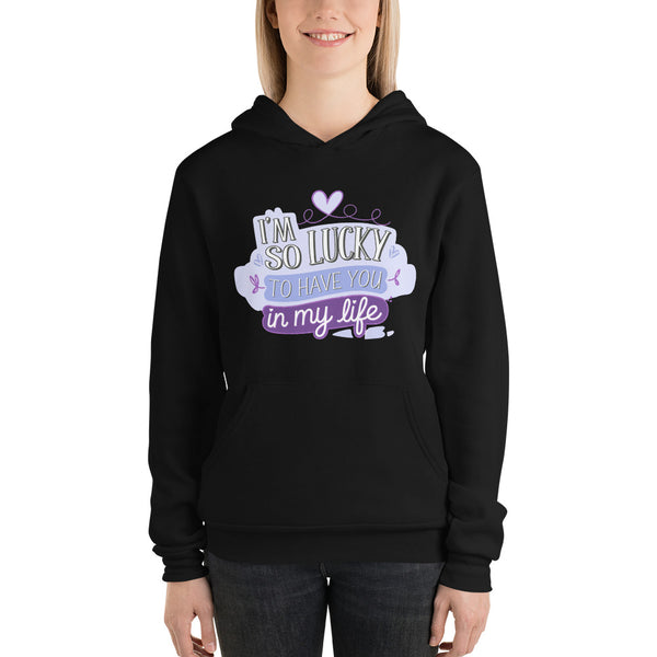 Lucky in Love - A Romantic Gift for Your Partner - Black - Hoodies