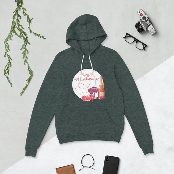 Anniversary Bliss Unisex Hoodie - Heather Forest - Unisex Hoodies