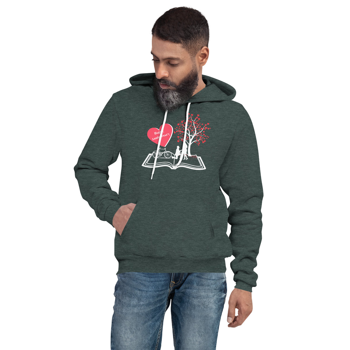 Love in Bloom - Happy Anniversary Hoodie - -