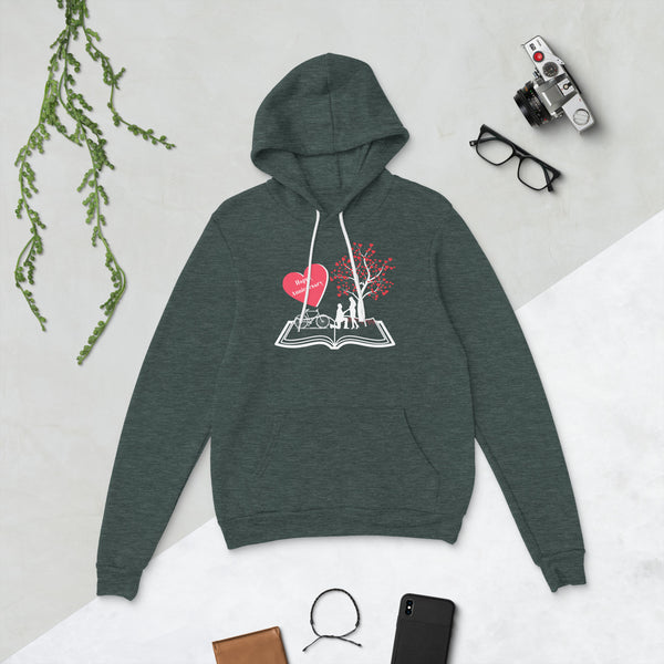 Love in Bloom - Happy Anniversary Hoodie - Heather Forest -