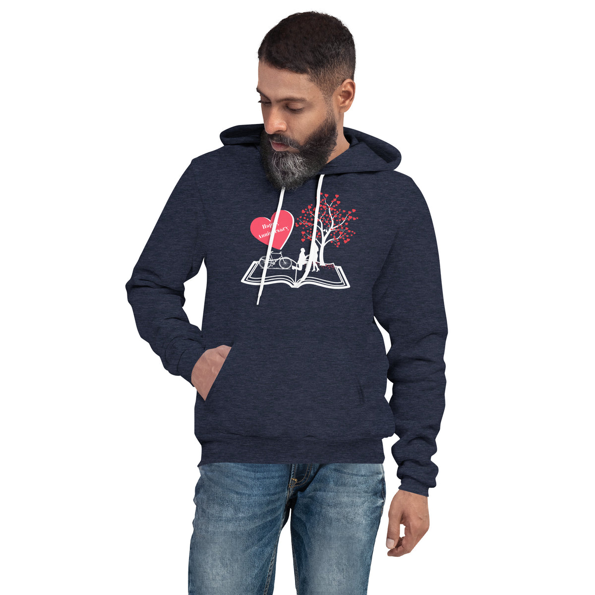 Love in Bloom - Happy Anniversary Hoodie - -