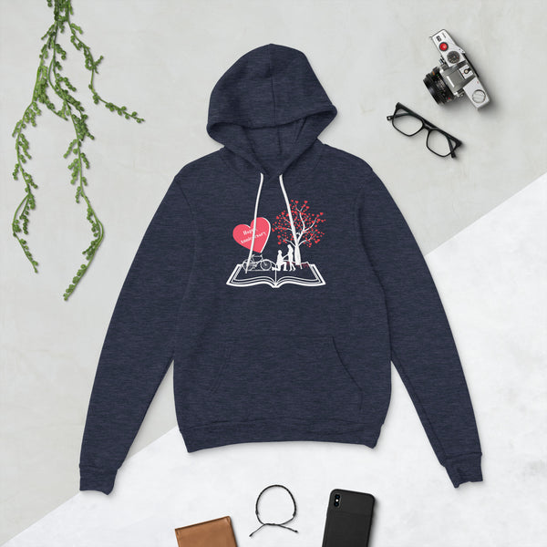 Love in Bloom - Happy Anniversary Hoodie - Heather Navy -