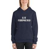 Express Your Fun Side - LIT ZOOMERS Hoodie - Heather Navy - Hoodies