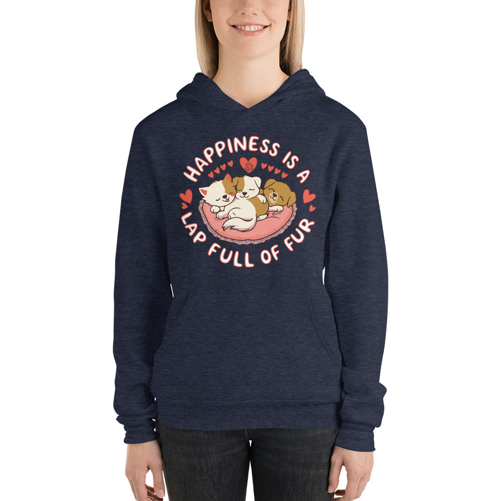 Lap Full of Love – Perfect for Every Pet Enthusiast - Heather Navy - Hoodies