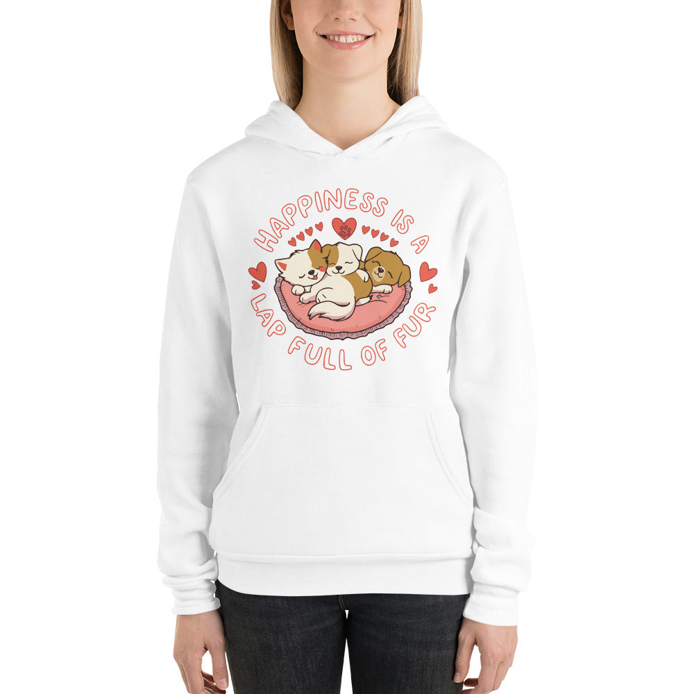 Lap Full of Love – Perfect for Every Pet Enthusiast - White - Hoodies