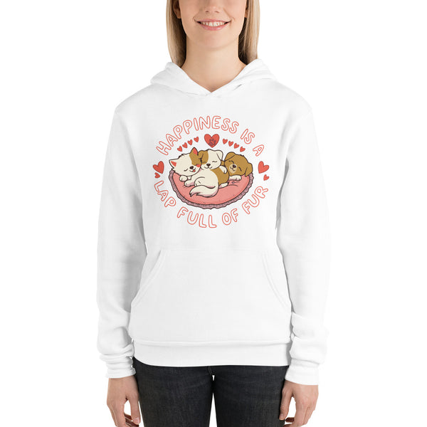 Lap Full of Love – Perfect for Every Pet Enthusiast - White - Hoodies