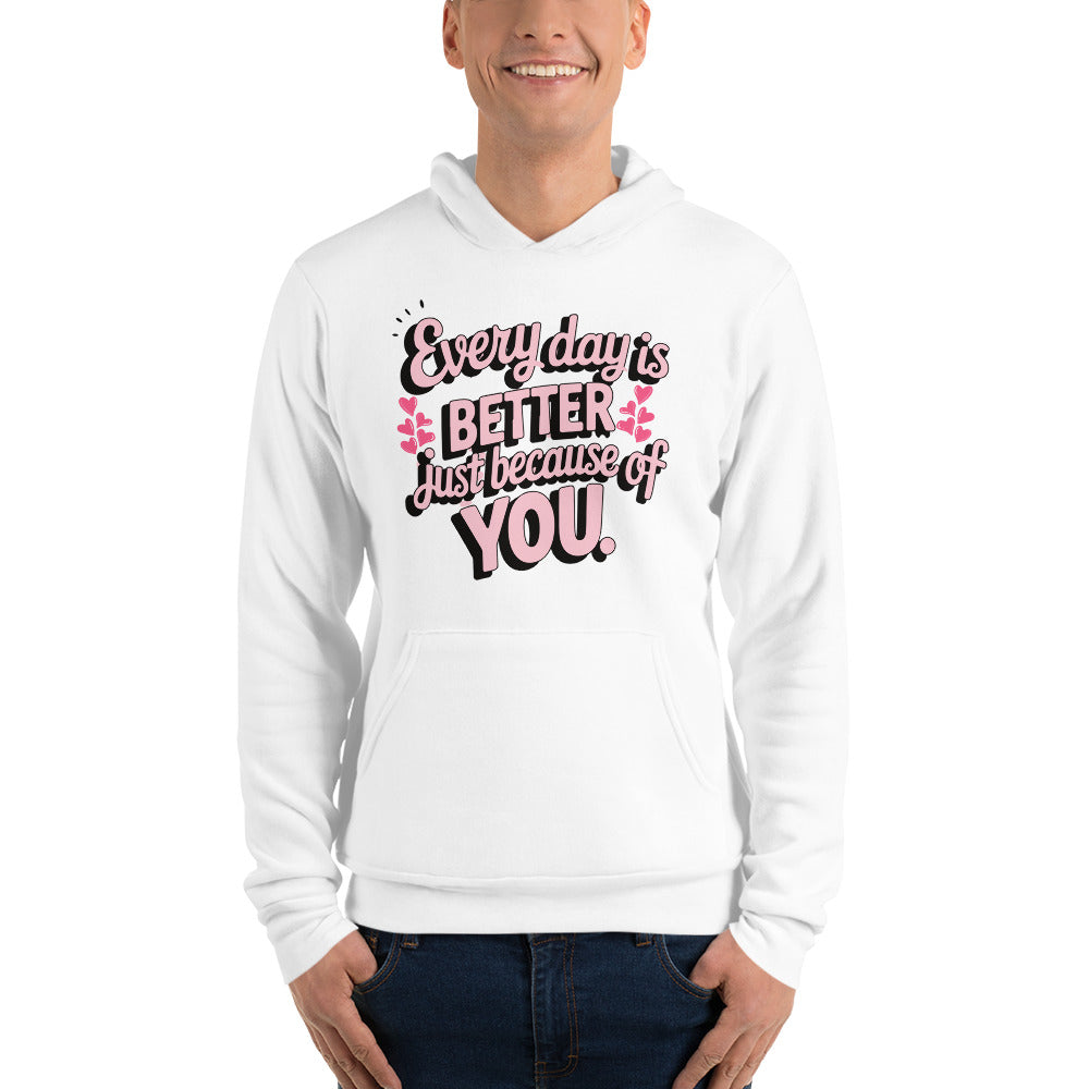 Every Day Brighter With You - Romantic Hoodie For Boyfriend - 2XL - Hoodies