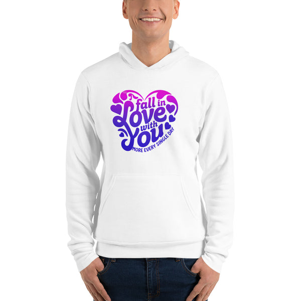 Daily Love, Daily Joy - Express Your Affection with Style - White - Hoodies