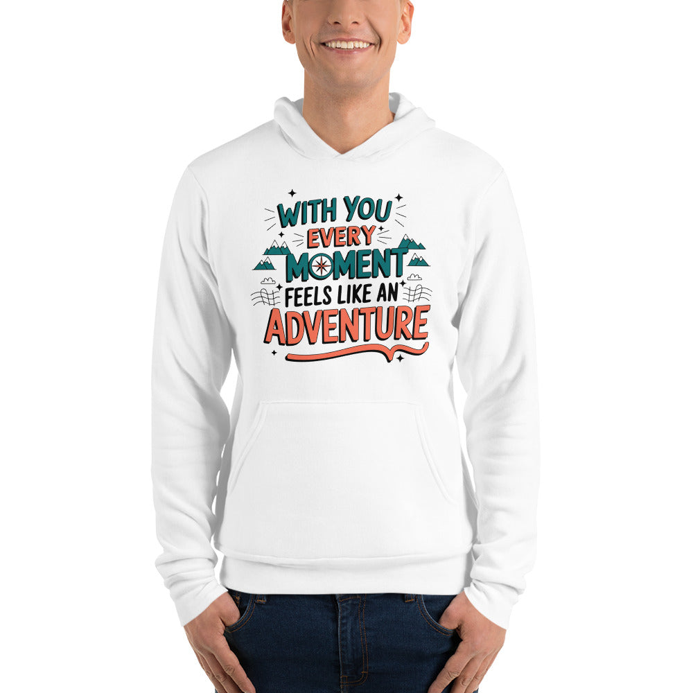 With You, Every Moment is an Adventure - Unisex Hoodie - 2XL - Hoodies