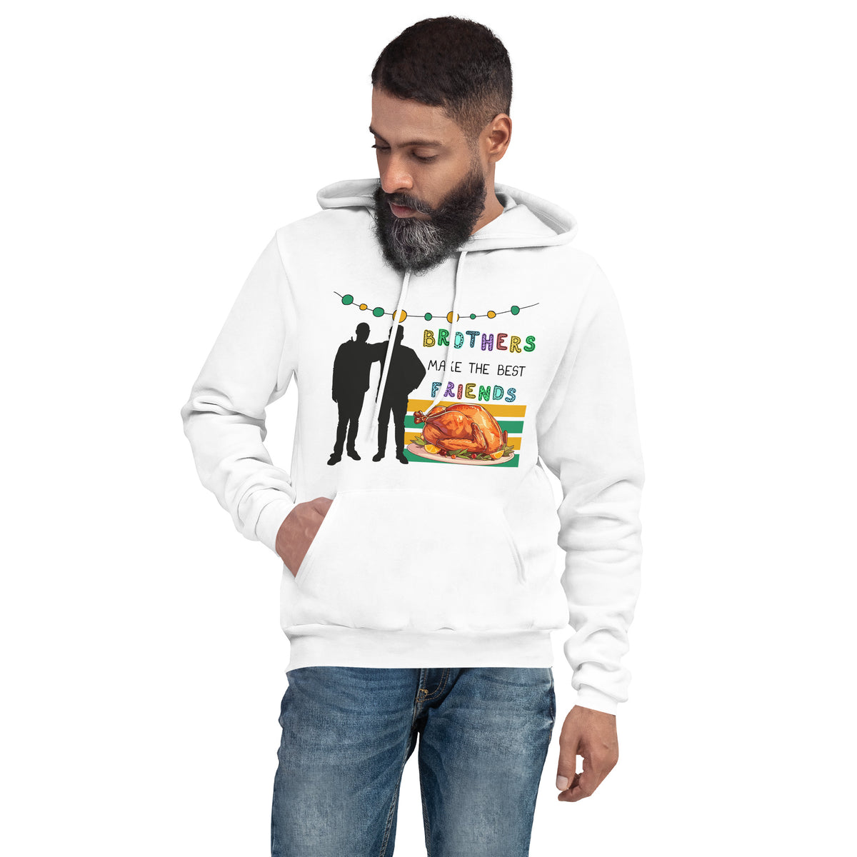 Festive Bonds - Gildan's Thanksgiving Brotherhood Hoodie - - Hoodies