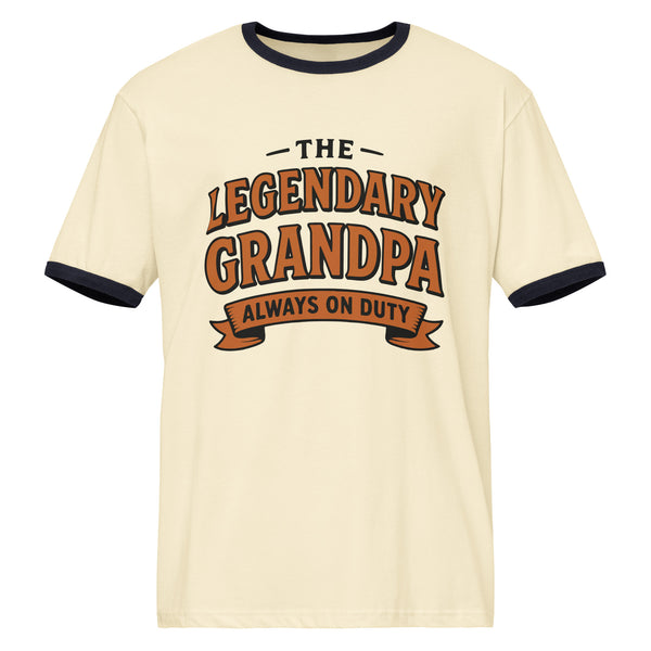 The Legendary Grandpa Retro Ringer Tee – Perfect Gift Idea - - T-Shirts