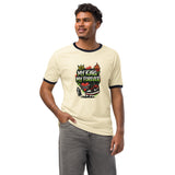 My King My Forever Unisex Ringer T-shirt – Gift for Husband - Natural Midnight Navy - T-Shirts