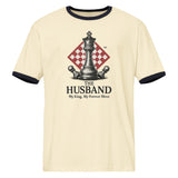 Retro Chess King Husband Ringer Tee – Perfect Love Gift - - T-Shirts