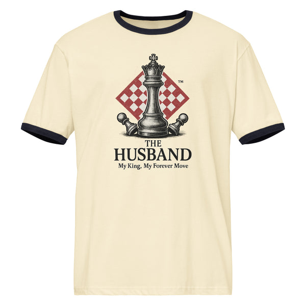 Retro Chess King Husband Ringer Tee – Perfect Love Gift - - T-Shirts