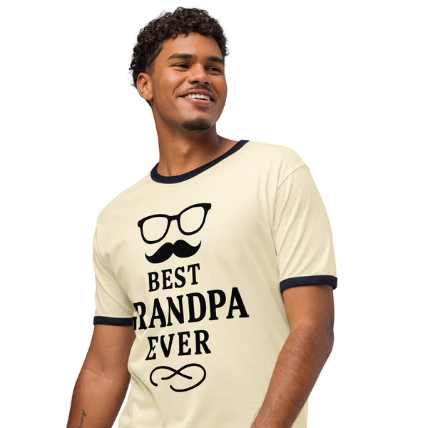 Grandfather Roots of Strength Unisex Ringer T-shirt – Gift - - T-Shirts